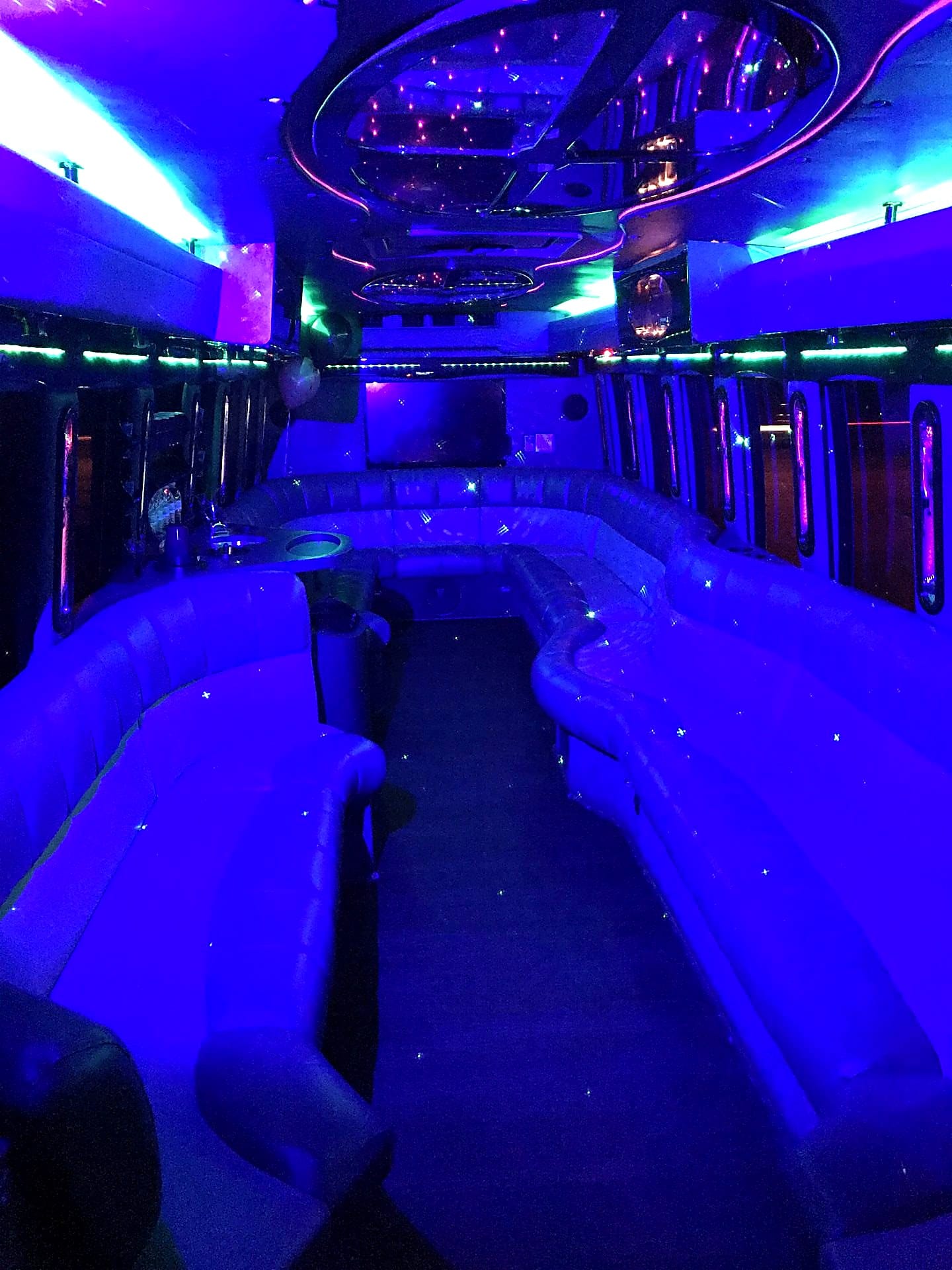 Diamond 24 with star-ceiling fiber optic and mirrored bar